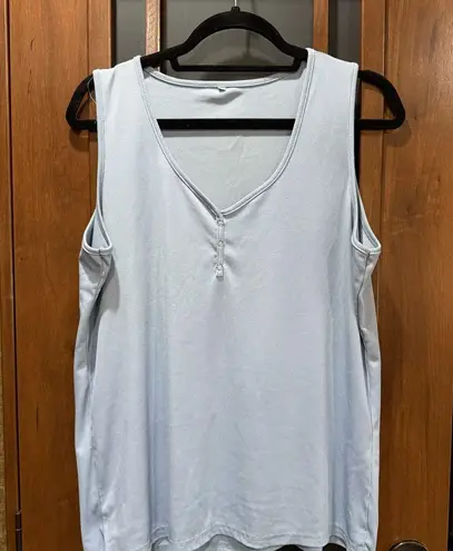 Light Blue Sleeveless Women's Top Size XXL