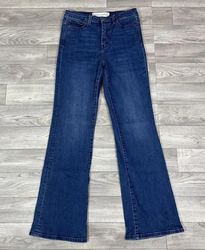 Soft Surroundings High Rise Stretch Bootcut Flare Denim Jeans Medium Wash sz 4