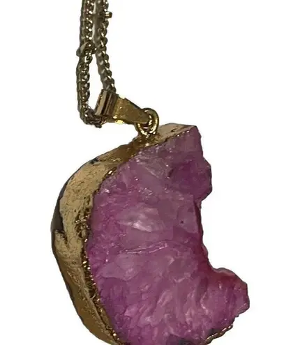 Vintage 3 Floral Wired Strand Purple Fuchsia Spacer Necklace W/ Paired N…