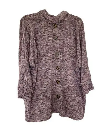 Primrose Peyton Purple 3/4 Sleeve Sweater Size XL | 40-38