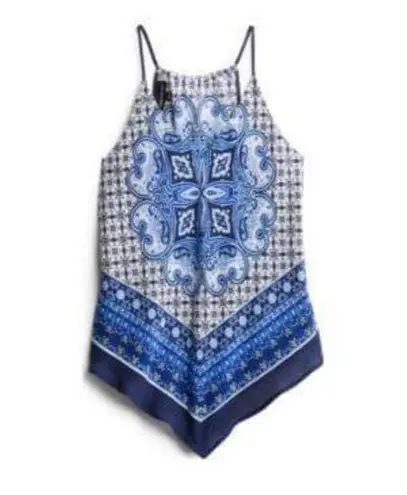 Fortune + Ivy (M) Saira Handkerchief Blouse - Stitch Fix Strappy V-Neck Tank Top