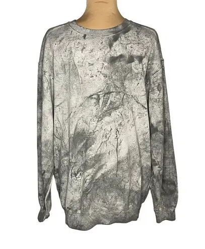 Hazel & Hunt Gray Crew Neck Sweatshirt Size Large