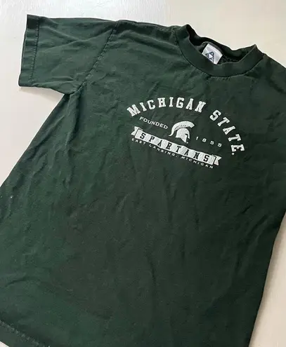 michigan state university shirt Green