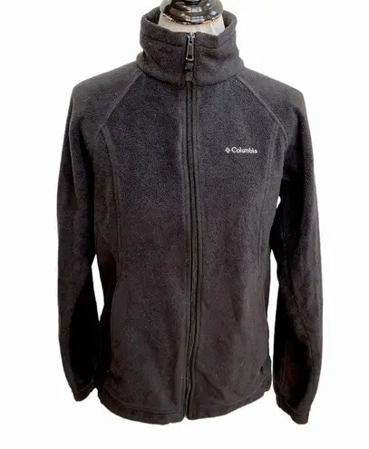 Columbia  Fleece Zip Up Jacket Black Size Medium