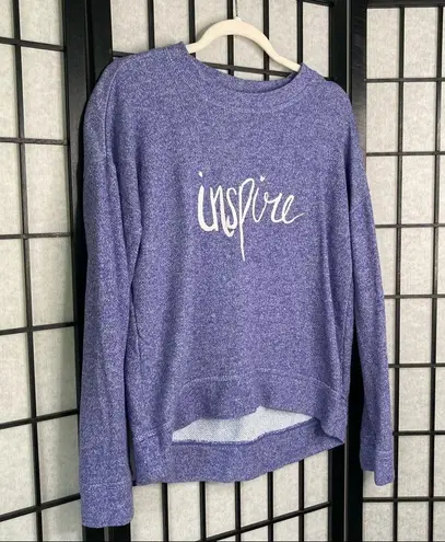 Everlast Graphic Inspire Long Sleeve Swatshirt Purple Small