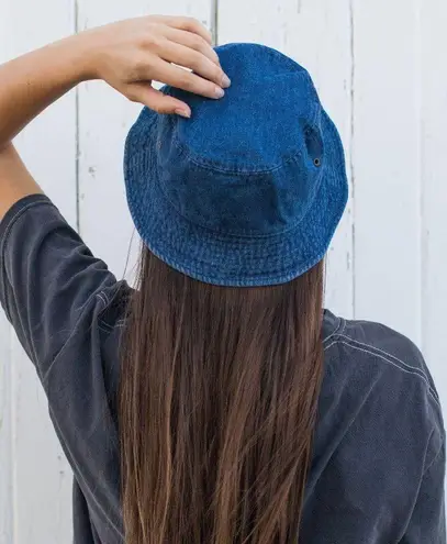 Dark Blue Denim Bucket Hat