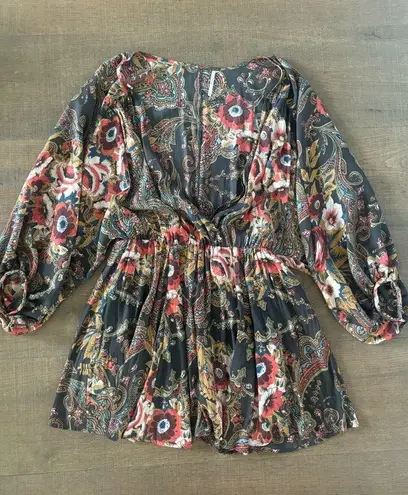 Free People  high plains tunic paisley dress