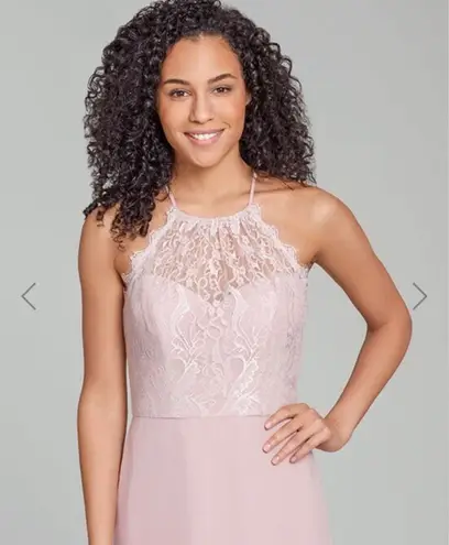Hayley Paige Occasions Hayley Paige Style 5861-MN Lace Top Special Occasion Wedding Gown Blush