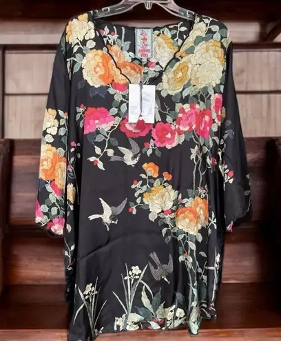 Johnny Was embroidered Charlotte silk tunic/dress NWT