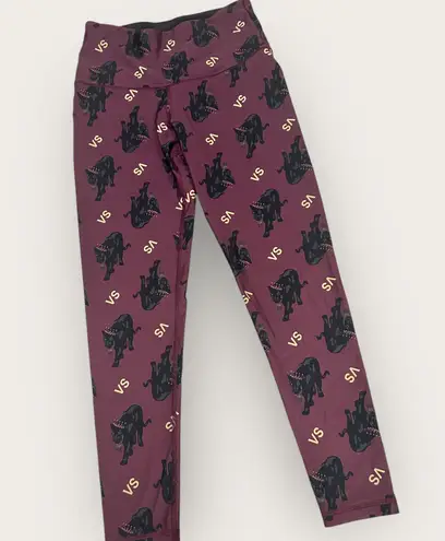 Victoria Sport Victoria’s Secret Sport Small Maroon Burgundy Panther Leggings