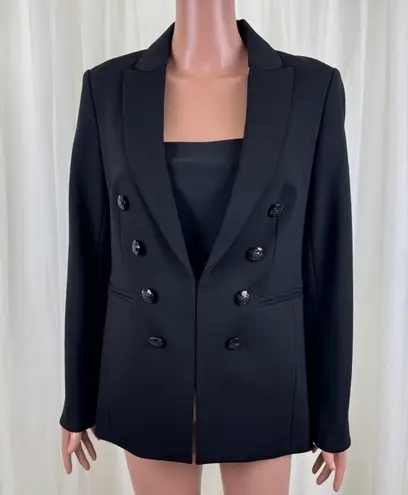 T Tahari Women's  Military Style Blazer Jacket Career Size 8 Black - Image 1