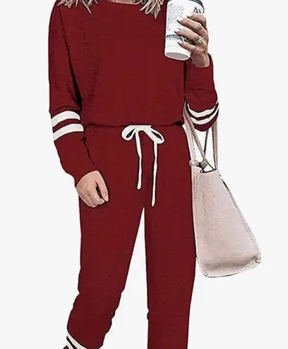 Women’s Loungewear Sweatsuit Sets Red Size L