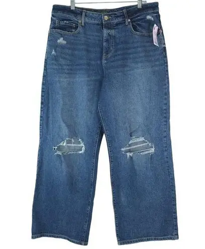 Wild Fable  Distressed High Rise Baggy Jeans Wide Leg Y2K Skater Retro Size 14R