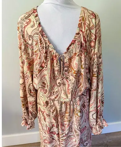 Bohme Brown Paisley Print Maxi Dress