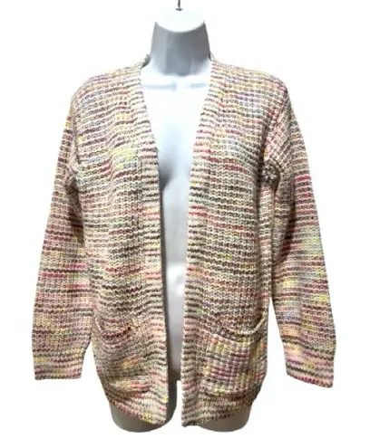 Design History Multicolor Chunky Knit Open Front Cardigan Size XL(runs small) - Image 1