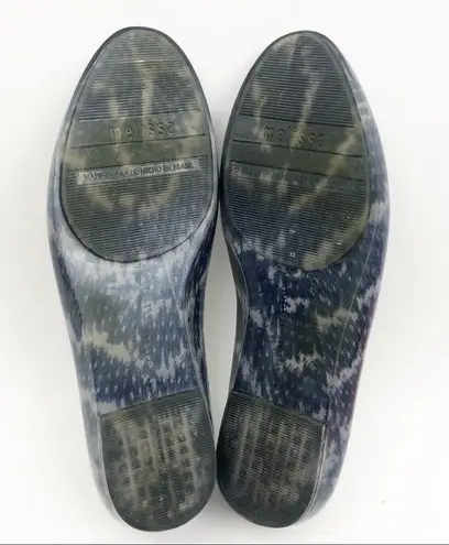 Melissa x Jason Wu Snakeskin Jelly Flats: Blue