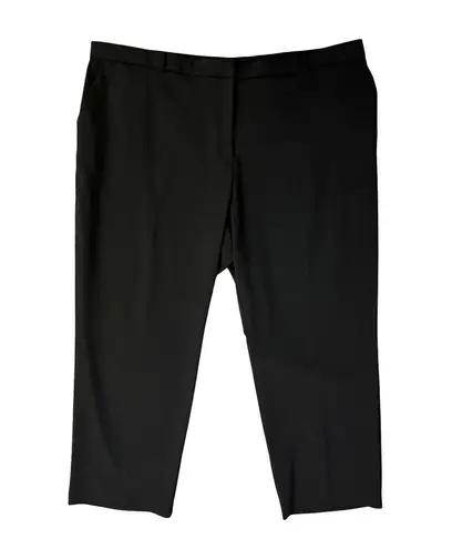 Briggs New York Pants Womens 24WS Short Black Slacks Flat Front Used