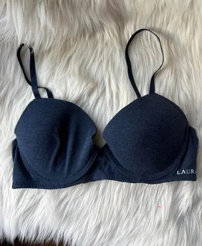 Laura Ashley Navy Underwire Bra size 34C
