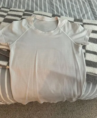 Lululemon White Swiftly Tech Short Sleeve