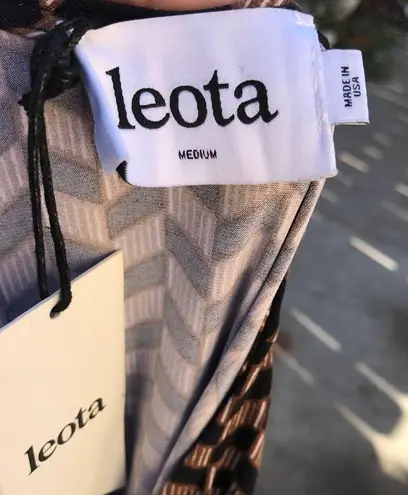 Leota 3/4 Sleeve Faux Wrap Dress Size M