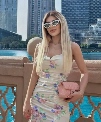 ZARA Dress Ruched Printed Floral Boho Fitted Midi Summer Dress