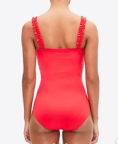 Kate Spade NEW  cabana mini french ruffle square-neck
one-piece