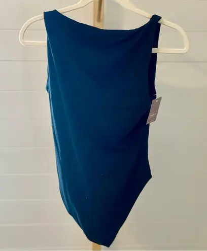 Women's Luxe Stretch Boatneck Thong Bodysuit