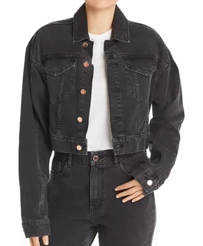 DL1961 x Marianna Hewitt Annie Oversized Crop Jacket black women’s small country