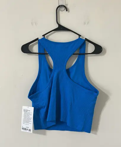 Lululemon NWT  Ebb To Street Cropped Racerback Tank Top Poolside Size 12