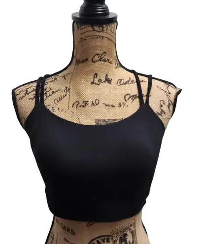 Soma Black Medium Strappy Double Strap Sports Bra Top Lounge Yoga Activewear L Size undefined