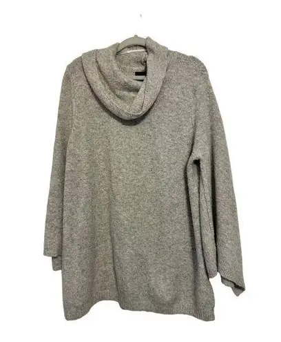 Lane Bryant  fuzzy gray cowl neck sweater 22/24