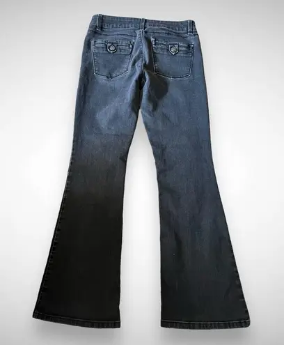 White House | Black Market WHBM Women's Black Mid-Rise Skinny Flare Jeans Size 8 Short  | EUC