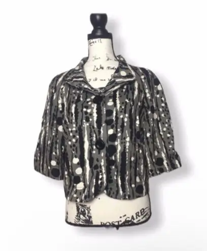 Trina Turk Abstract Button Down Jacket