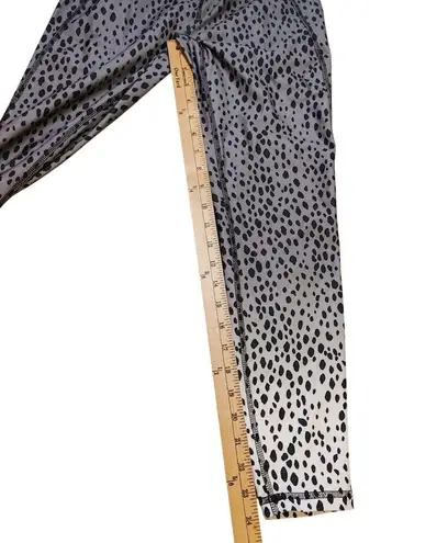 Cycle House Powered By Marika Small Animal Print Grey Gray Black Gym Leggings
