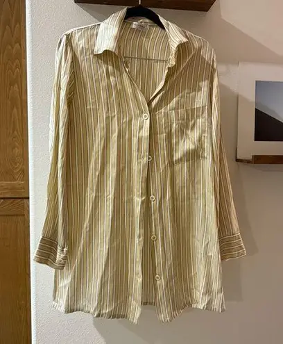 La Perla Malizia by silk Striped Beige Shirt