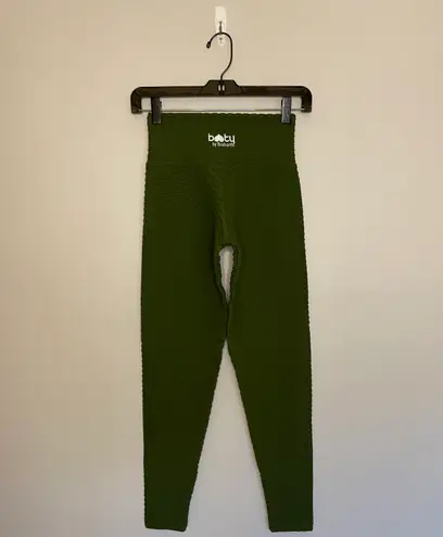 Booty By Brabants Seamless Leggings, Army Green, One Size, EUC