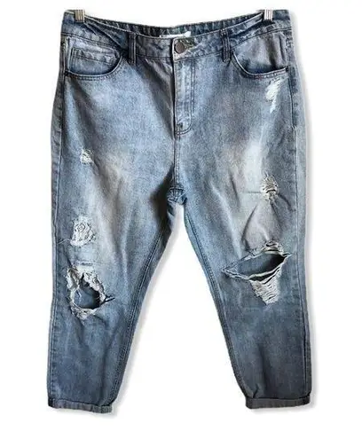 Life in Progress Distressed Mom Jeans