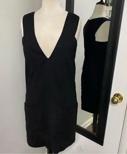 MODELLO GIULIETTA NEW YORK MADE IN ITALY 100%COTTON W/100%SILK LINING plunging Black Size 6