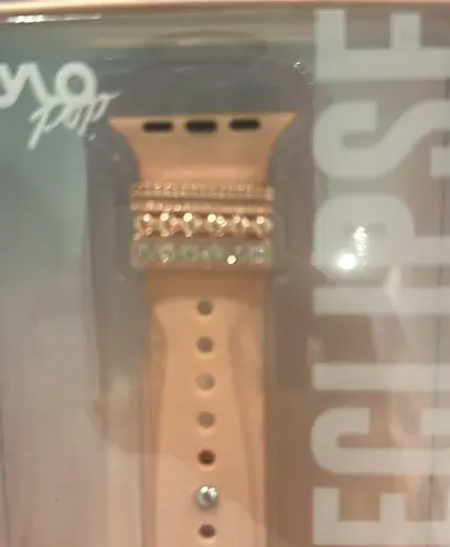 NIB Cylo Pop Silicone Apple Watch Band With Charms Orange - Image 4