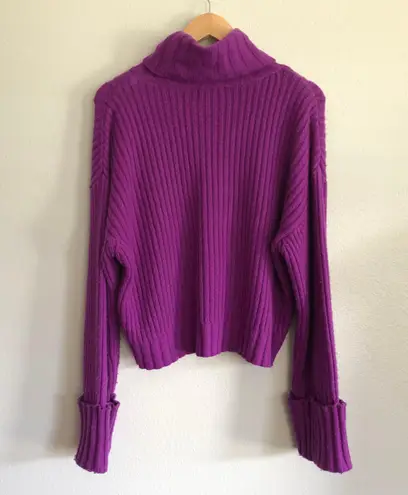 Nine West Purple Turtleneck Sweater Size M