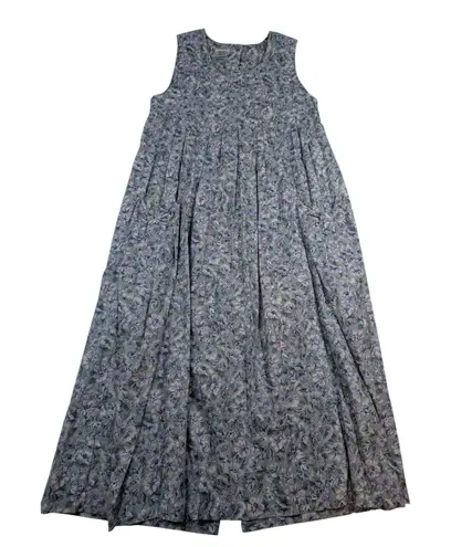 Laura Ashley GB Floral Cotton Sleeveless Maxi Dress – USA 4 VTG