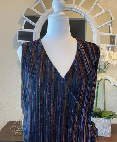 Rachel Roy RACHEL Rainbow Combo Erma Wrap Dress L