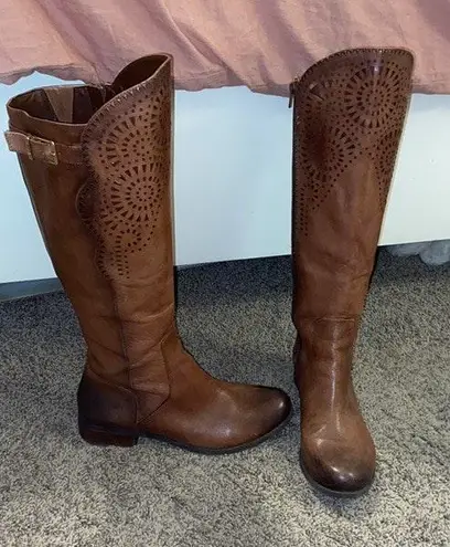 Gianni Bini Riding Boots Cut Out Brown Size 8.5 72 68 Off Retail From Emily