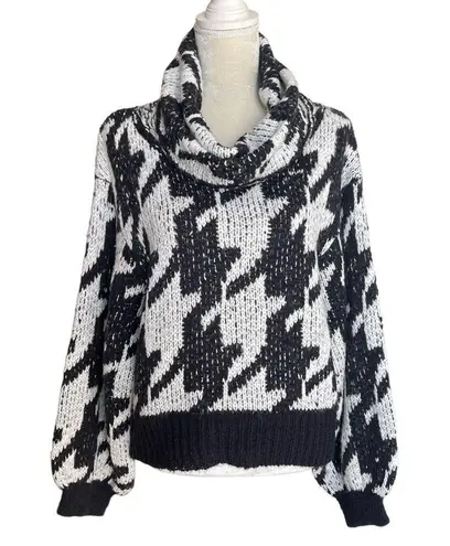 Elan Chunky Cowl Neck Balloon Slouch Sleeves Sweater Women’s Size S