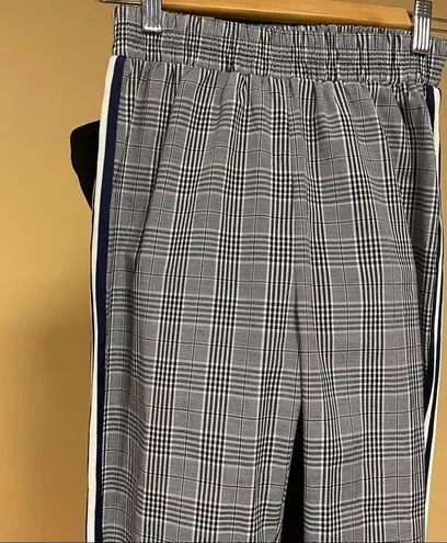 Lea & Viola ποΈ High Rise Plaid Striped Tapered Skinny Pants Trousers Size XS
