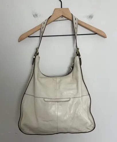 Hobo International HOBO- Marley Bag Shoulder Purse Career Business Off-White Cream Leather
