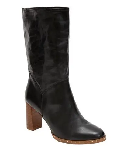 All Saints Mille Block Heel Boots in Black, Size EU 37 | US 7 New w/o Box