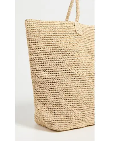 Hat Attack Jane Tote Bag in Natural New Womens Straw Handbag Purse Tan