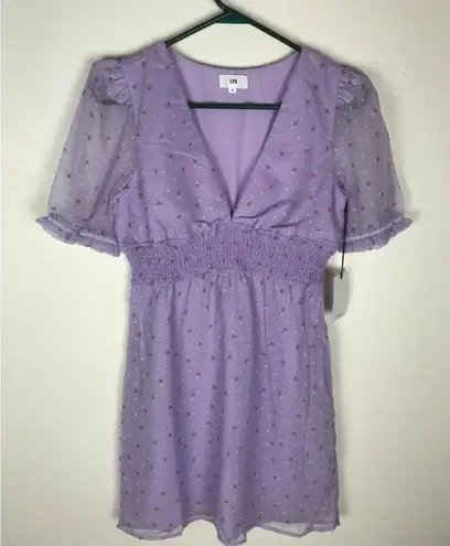 LPA Revolve Massima Lavender Dress Feminine Girly Wedding Size Small NEW
