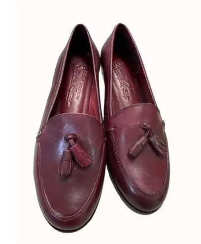 Etienne Aigner women’s red wine penny loafer shoes size 5.5M SKU 5040
